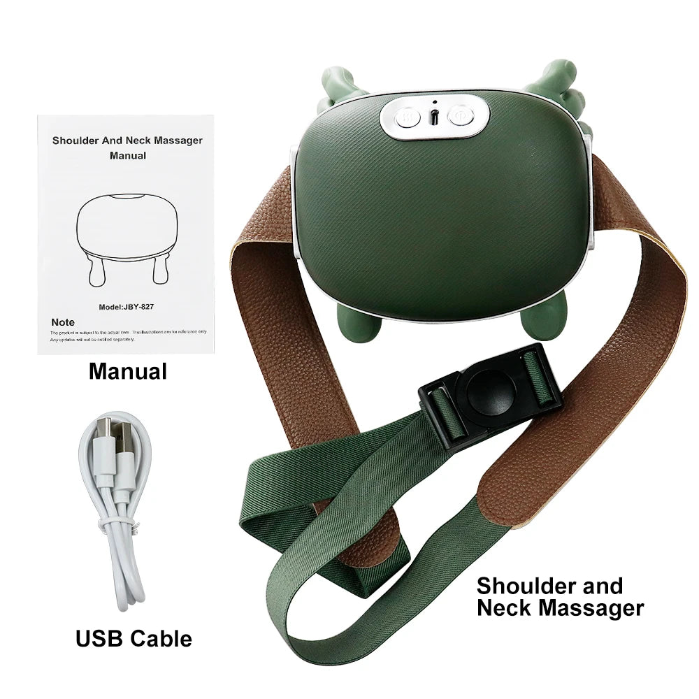 New Bionic Finger Neck Shoulder Massager 4D Kneading Body Back Massager Wireless Neck Cervical Muscle Relax Masajeador