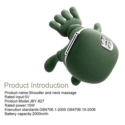 New Bionic Finger Neck Shoulder Massager 4D Kneading Body Back Massager Wireless Neck Cervical Muscle Relax Masajeador